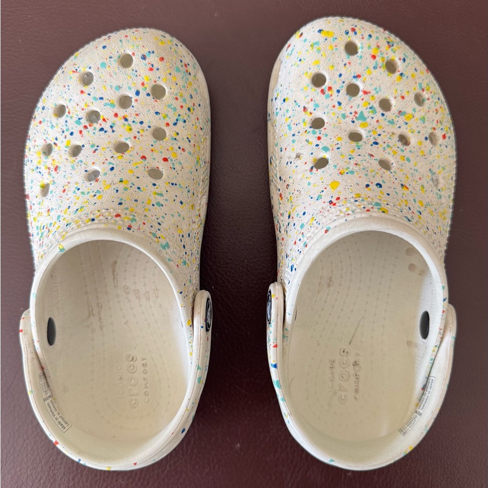 Kids Colorful Paint Spash CROCS